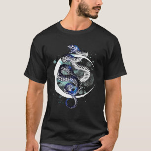 Camiseta Cristais da Lua Mística Cobra de Fases da Lua Cri