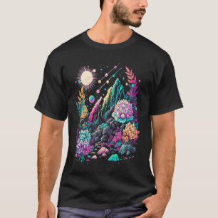 Camiseta Cristais da Natureza Esotéricos Ilustração Fofa