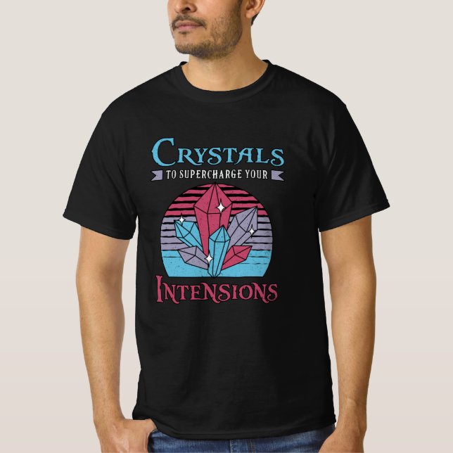 Camiseta Cristais De Calor Cristal Para Supercarregar Chakr (Frente)