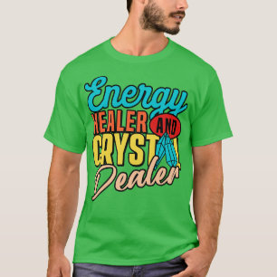 Camiseta Cristais de energia positivos para cicatrização de