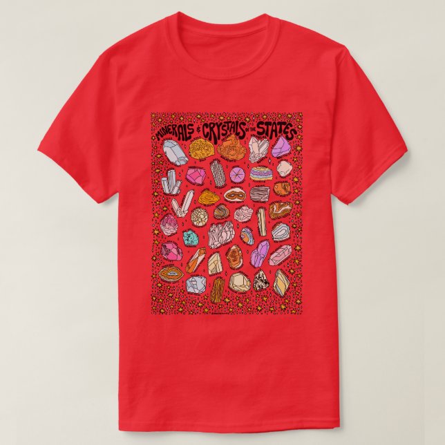 Camiseta Cristais dos Estados (Frente do Design)