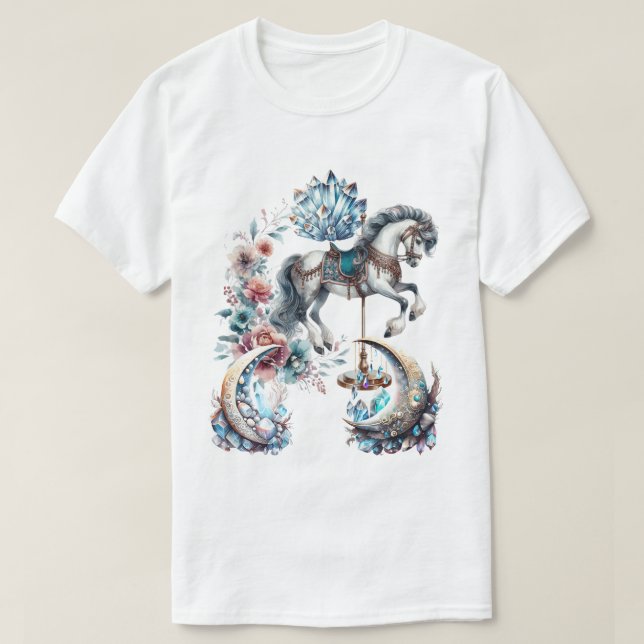 Camiseta Cristais e Carrossel (Frente do Design)