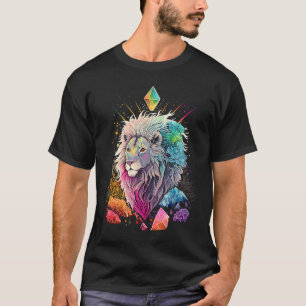 Camiseta Cristais Esotéricos de Leão Ilustração Fofa 2