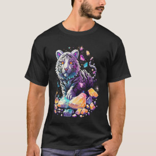 Camiseta Cristais Esotéricos de Tigre Ilustração Fofa 7
