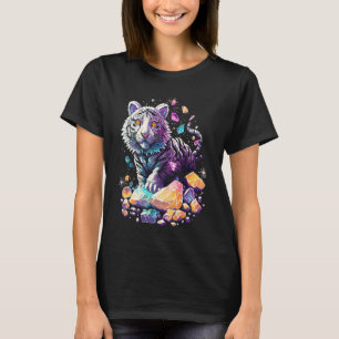 Camiseta Cristais Esotéricos de Tigre Ilustração Fofa 7