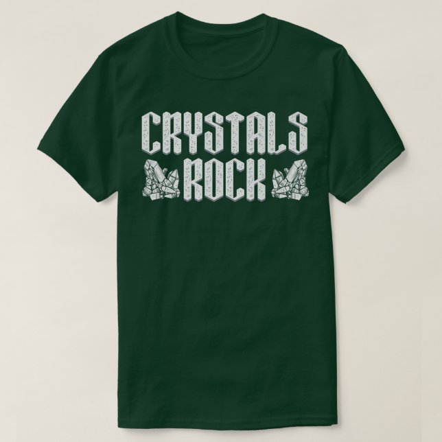 Camiseta Cristais Mais Difíceis Que Elementos Pedra Rock Cr (Frente do Design)