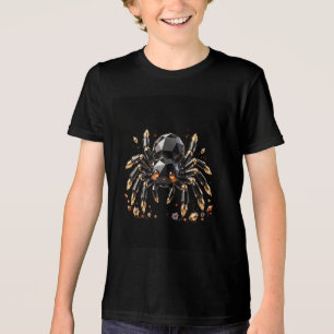 Camiseta Cristal Aranha de Halloween - Preto Laran