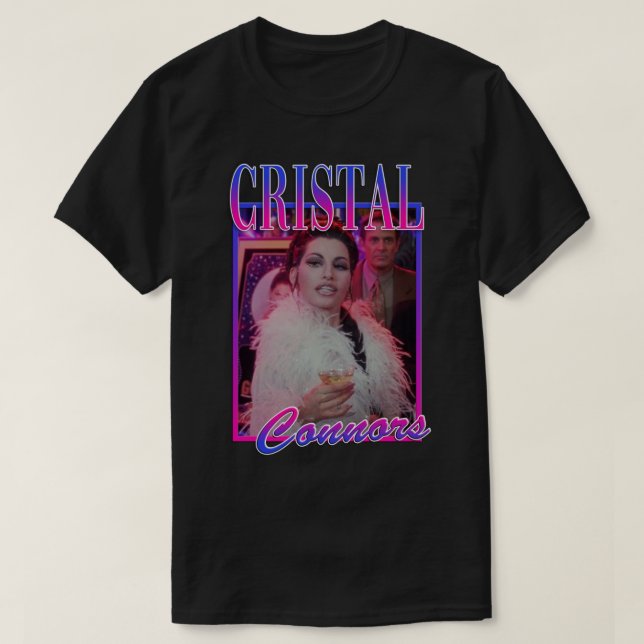 Camiseta Cristal Connors Showgirls Tribute Sticker (Frente do Design)
