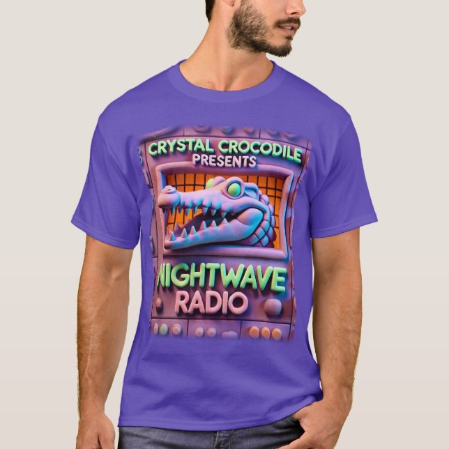 Camiseta CRISTAL CROCODILE presente RÁDIO NIGHT WAVE!!! v1 (Frente)