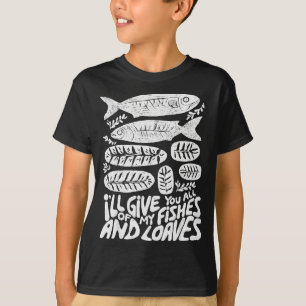 Camiseta Cristão 2 Peixes 5 Pães 5000 Contra _1