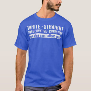 CAMISETA CRISTÃO CONSERVADOR DE HETEROS BRANCOS