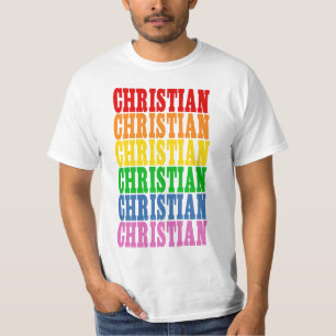 Camiseta Cristão do arco-íris