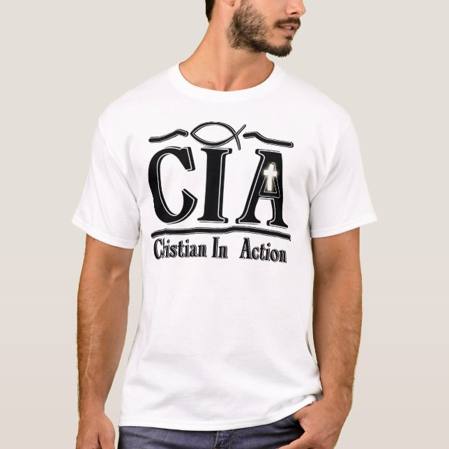 CAMISETA CRISTÃO DO CIA NO ACRÔNIMO DA AÇÃO (Frente)