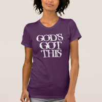 Cristão e t-shirt legal do deus obtido isto