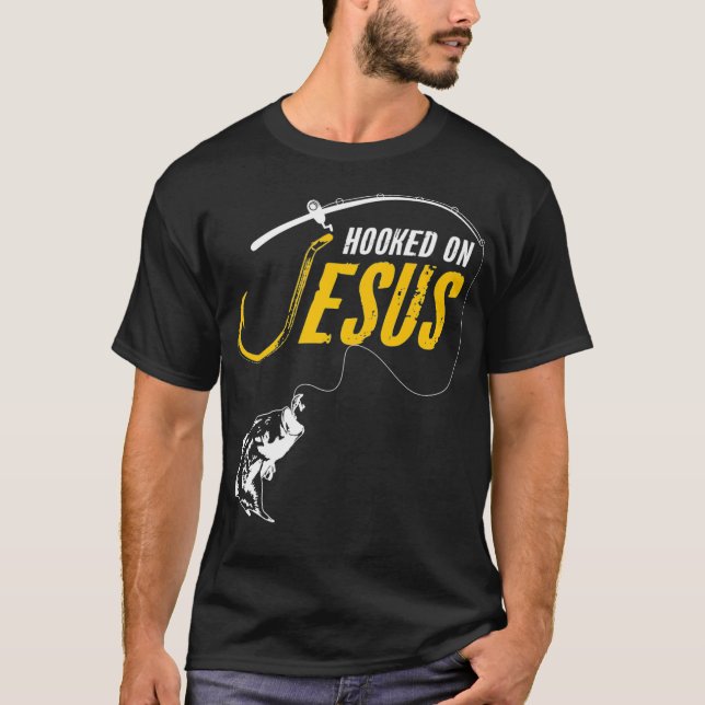 Camiseta Cristão Engraçado Viciado em Jesus (Frente)