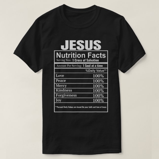Camiseta Cristão Evangélico Oferece Nutrição Jesus Engraçad (Frente do Design)