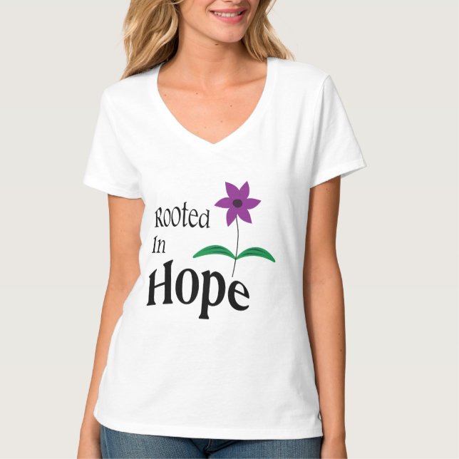 Camiseta cristão floral (Frente)
