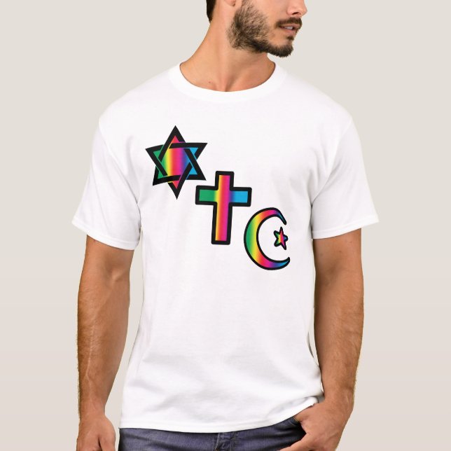 Camiseta - Cristão - islâmico judaico (Frente)