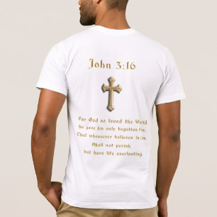 Camiseta Cristão João 3:16