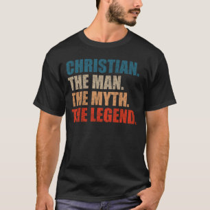Camiseta Cristão O Homem O Mito A Lenda