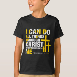 Camiseta Cristão - Posso fazer todas as coisas por meio de