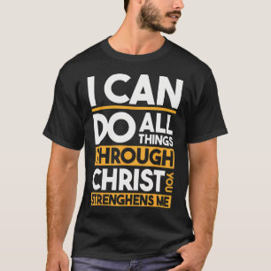 Camiseta Cristão - Posso fazer todas as coisas por meio de