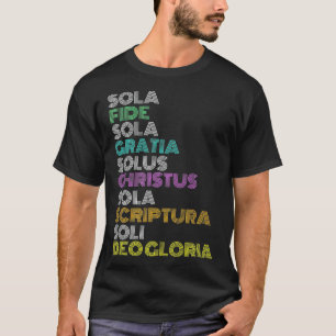 Camiseta Cristão Reformado Cinco 5 Dias de Reforma Solas C