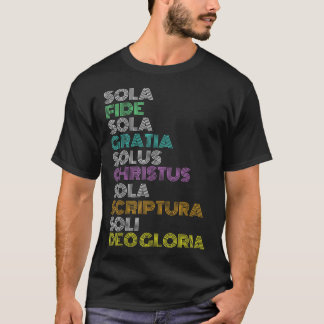 Camiseta Cristão Reformado Cinco 5 Dias de Reforma Solas Ch