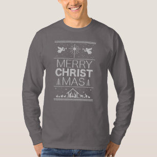 Camiseta Cristão Religioso legal Sueco de Natal Feio