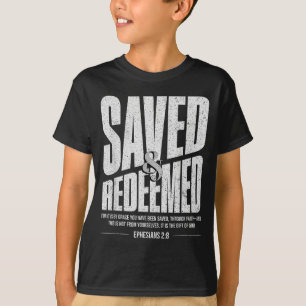 Camiseta Cristão Salvo E Redimido Efésios 2_8 Angustiado