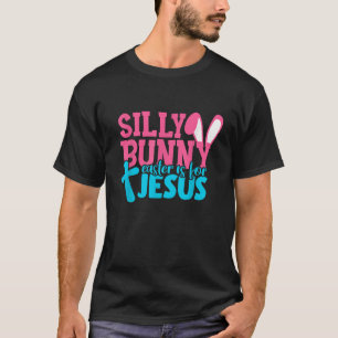 Camiseta Cristãos Oferecem Bonita Páscoa De Coelho Bobo É
