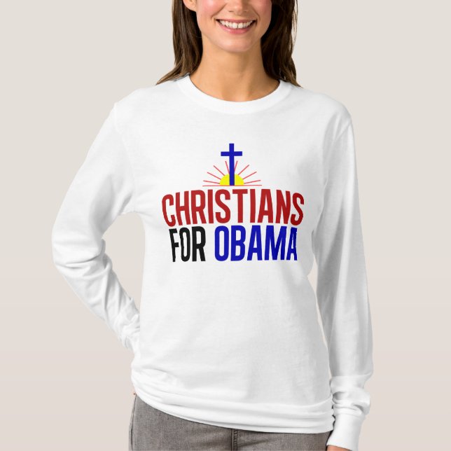 Camiseta Cristãos para Obama (Frente)