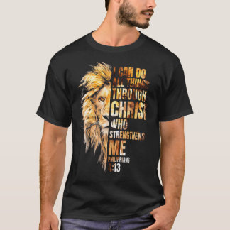 Camiseta Cristianismo Posso Fazer Todas as Coisas Através d
