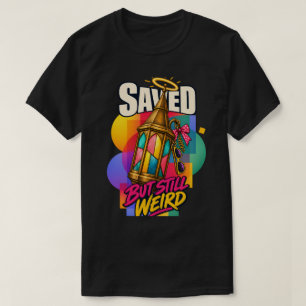 Camiseta Cristianismo Salvo Mas Ainda Estranho Humor Fãs da