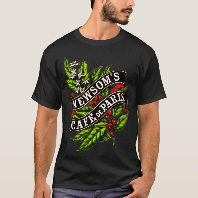 Camiseta Cristina da cafeína Vintage (Frente)