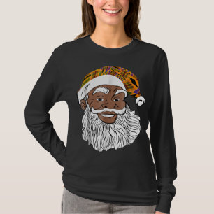 Camiseta Cristo Africano Santa Claus Kente Horrível African