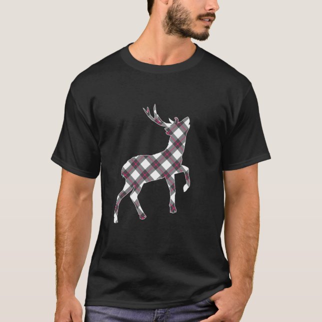 Camiseta Cristo de cabeça de Xadrez de búfalos brancos cor- (Frente)