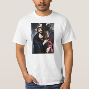 Camiseta Cristo de El Greco que leva o t-shirt transversal