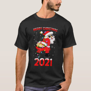 Camiseta Cristo de Feliz do Papai Noel Afro-Americano Twert