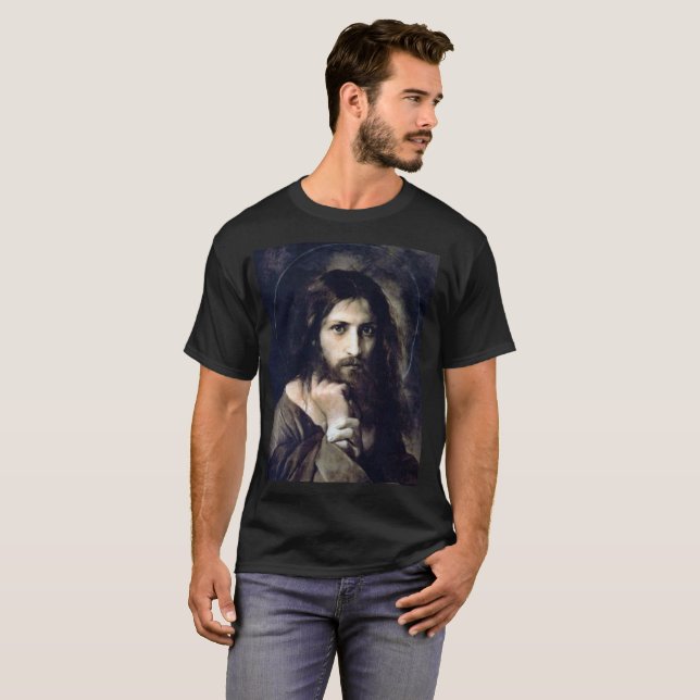 Camiseta Cristo de Ivan Nikolaevich Kramskoi (Frente Completa)