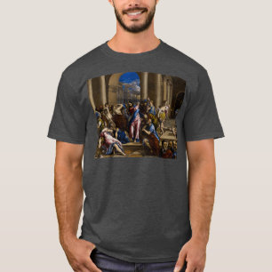 Camiseta Cristo dirigindo os trocadores de dinheiro do temp