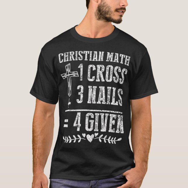 Camiseta Cristo do Adorador de Deus da Matemática Cristã ap (Frente)