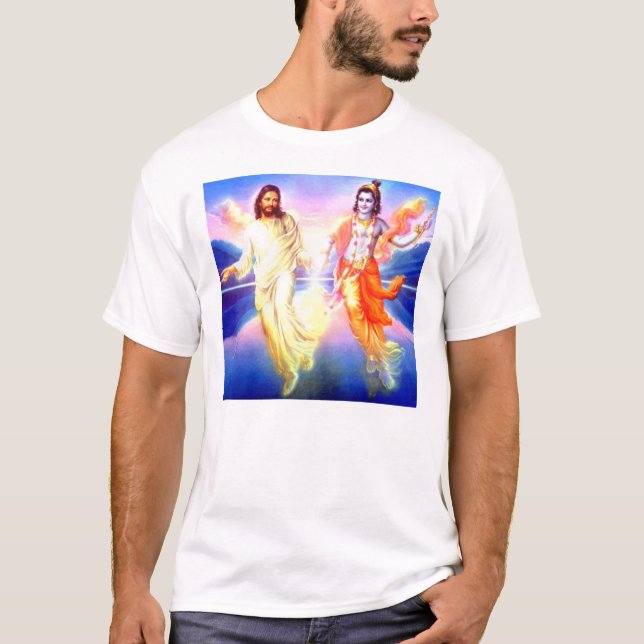 Camiseta Cristo e Krishna (Frente)