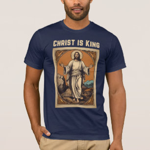 Camiseta Cristo é o rei Páscoa politicamente incorreto