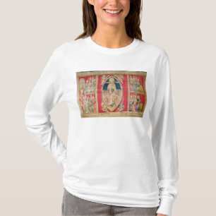 Camiseta Cristo enthroned com os animais apocalípticos