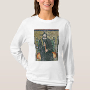 Camiseta Cristo enthroned com os anjos