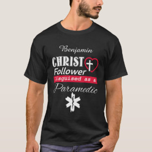 Camiseta Cristo Follower Disguido Como Cristão paramédico