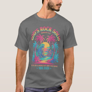 Camiseta Cristo Gods Rock Solid Breaker Rock Beach VBS 2025