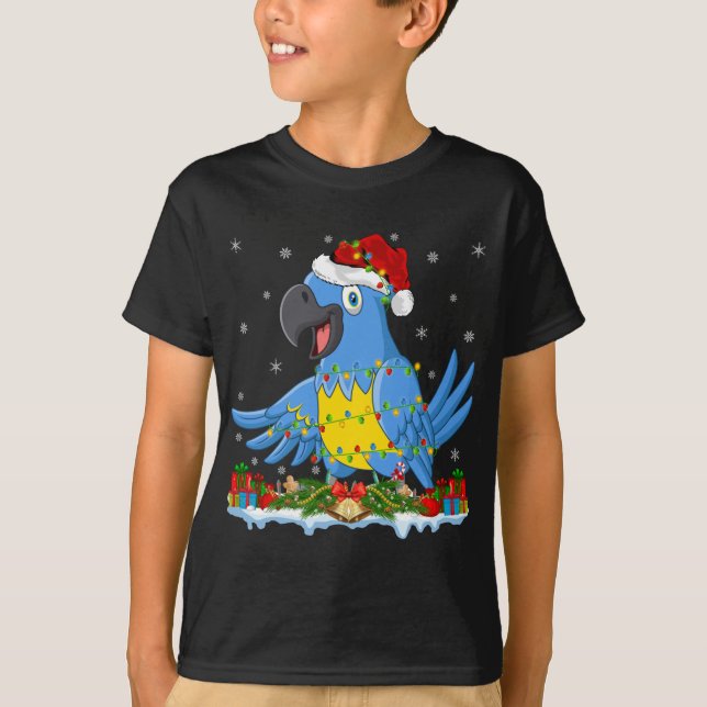 Camiseta Cristo Macaw Lover Family Matando Santa Hat Macaw (Frente)