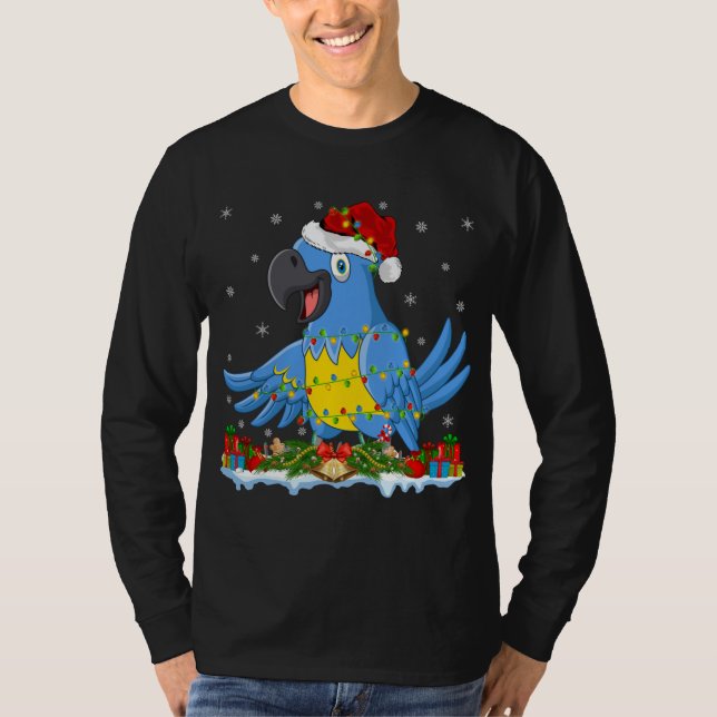Camiseta Cristo Macaw Lover Family Matando Santa Hat Macaw (Frente)